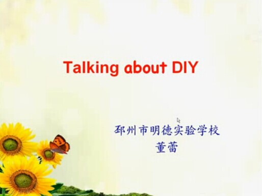 Talking about DIY