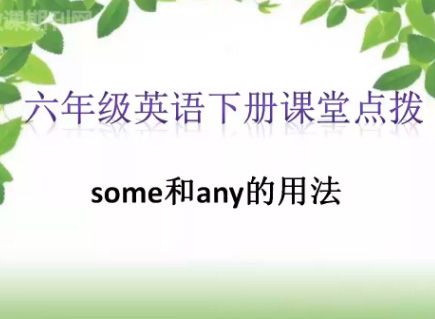 some和any的用法